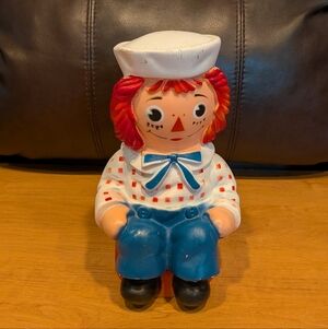 Vintage Raggedy Ann Coin Bank 1972